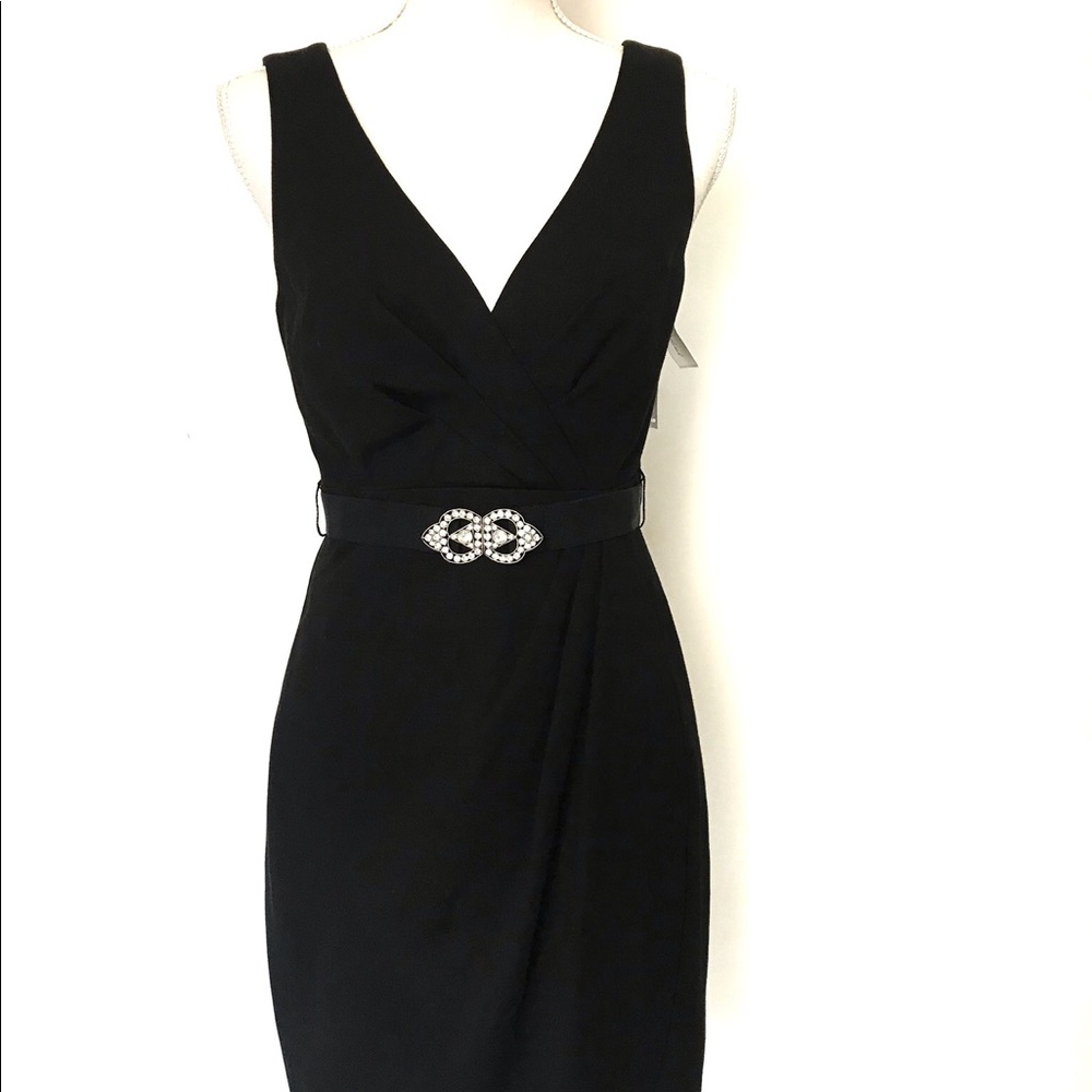 Trina Turk Gold Digger Faux Wrap Belted Dress - Picture 8 of 8